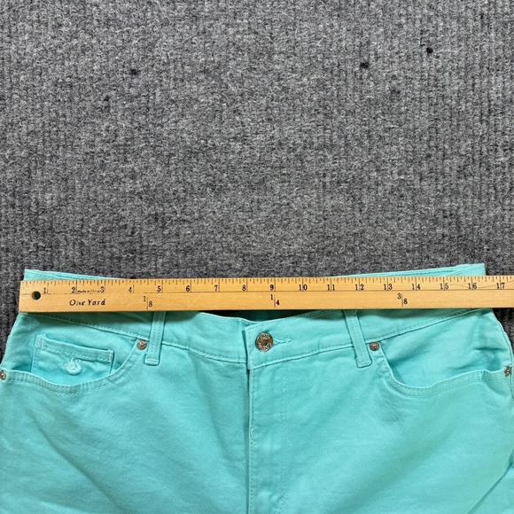 Gloria Vanderbilt Amanda Womens Straight Pants Size 14 Aqua Stretch High Rise - Picture 8 of 12